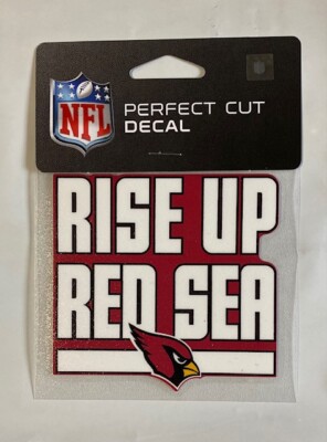 Arizona Cardinals Rise Up Red Sea 4'' x 4'' Logo Truck Car Window Die Cut Decal