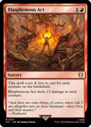 Magic The Gathering ~ Acto Blasfemo ~ El Señor de los Anillos ~ Casi Como Nuevo - Imagen 1 de 1