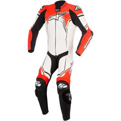 Alpinestars GP Plus Mens 1-Piece Leather Suit Red/White