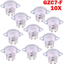 10X 7-Pin B7G Tube Socket For EAA91, EC92, 6Z4 6X4 1A2 6H2 6J5 Tube AMP DIY NEW
