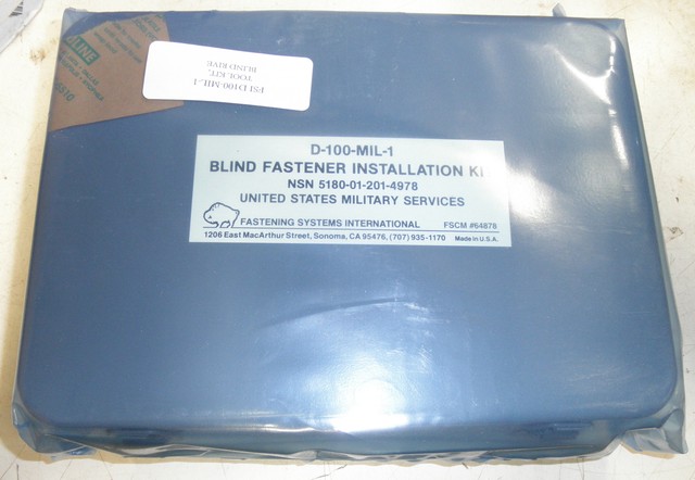 FSI D100 Mil-1 Hydraulic Blind Rivet Riveter Fastener Kit for Parts or ...