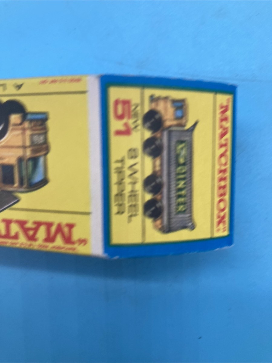 Matchbox 51 8 Wheel Tipper Yellow With An E4 Box New | eBay