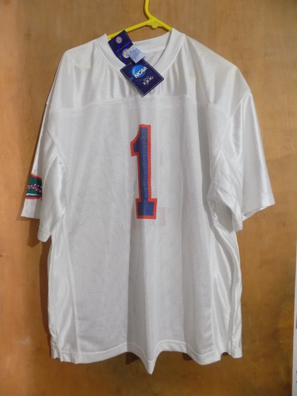FLORIDA GATORS  #1 WHITE JERSEY  T-SHIRT [XL]