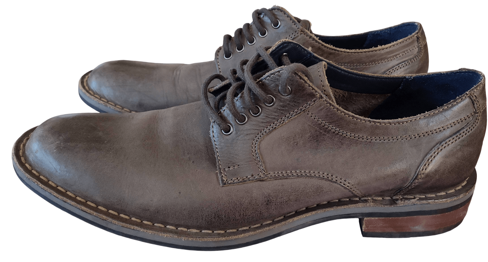 SAOLA COLE HAAN 11652 SUOLA COLLABORAZIONE PELLE MARRONE STRINGATA UOMO 7 5 NUOVA SENZA ETICHETTE