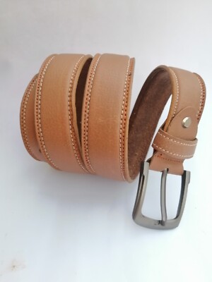 Circles Hand Made Genuine Bull's Hide Top Grain Men's BELT For Formal & Fashion