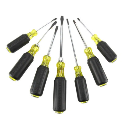 Screwdriver Set  7-Piece Assorted with Cushion Grip Handles General Purpose NEW