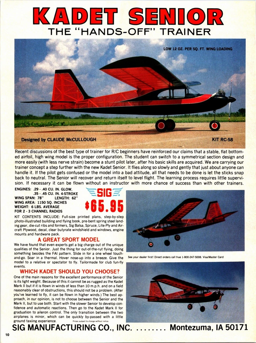 SIG Hobby RC Airplane Trainers for sale - eBay