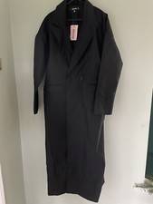 Missguided Faux-leather Trench-coat - Size 4 (uk) - Bnwt