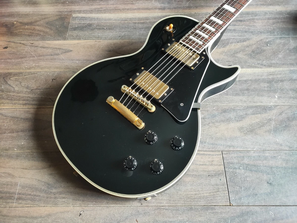 1999 Burny RLC 75 Les Paul Custom Made in Japan Ebony