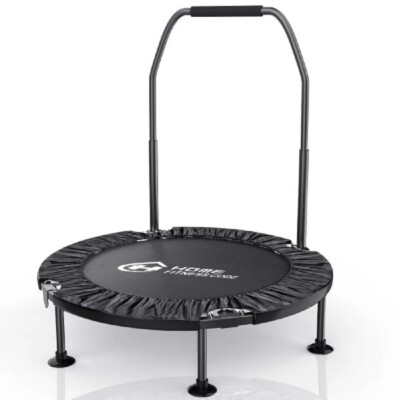Mini Trampolin Fitness Jumper Rebounder Training Gym Bouncer mit Griff 40''  