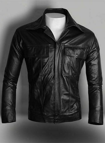 elvis black leather jacket