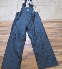 NWT Carhartt Weather Resistant Overalls Dark Gray Polyvinyl Med Reg 101075 300