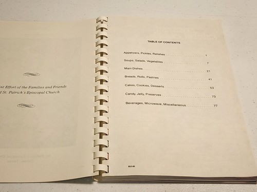 Our Daily Bread St. Patrick's Episcopal Church Cookbook 1986 Dallas, TX - Picture 8 of 9