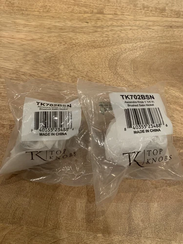 Top Knobs TK702BSN Ascendra Knob 1 1/4 Inch Brushed Satin Nickel- 2 For Sale - Picture 3 of 3