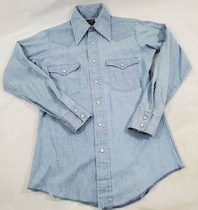 wrangler denim snap shirts