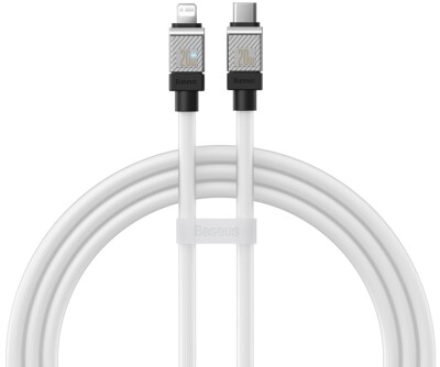 200cm LogiCell Baseus Kabel für iPhone 5 5S 6 6S 7 7S 8 Plus SE X XR XS weiß