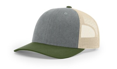 Richardson 115 Low Profile Trucker Hat Snapback Mesh Back Cap 115CH Adjustable
