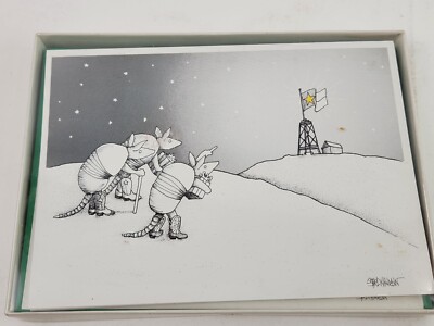 Three Wise Armadillos Bearing Gifts Christmas Greeting Cards Made in Texas
