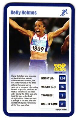 2009 Top Trumps Tournament Kelly Holmes 