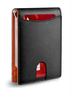 Carteras Para Hombre Billetera Portabilletes en Piel de Cuero