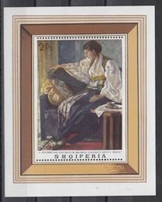 TIMBRE STAMP  BLOC ALBANIE Y&T#8 ART PEINTURE NEUF**/MNH-MINT 1968 ~D31