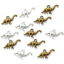 100Pcs Dinosaur Charms DIY Jewelry Making Pendant Fit Necklace Bracelets