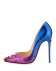 100% AUTH NEW WOMEN LOUBOUTIN DEGRASPIKE 120 OMBRE PATENT SPIKE PUMP/HEEL US 7 — photo 2