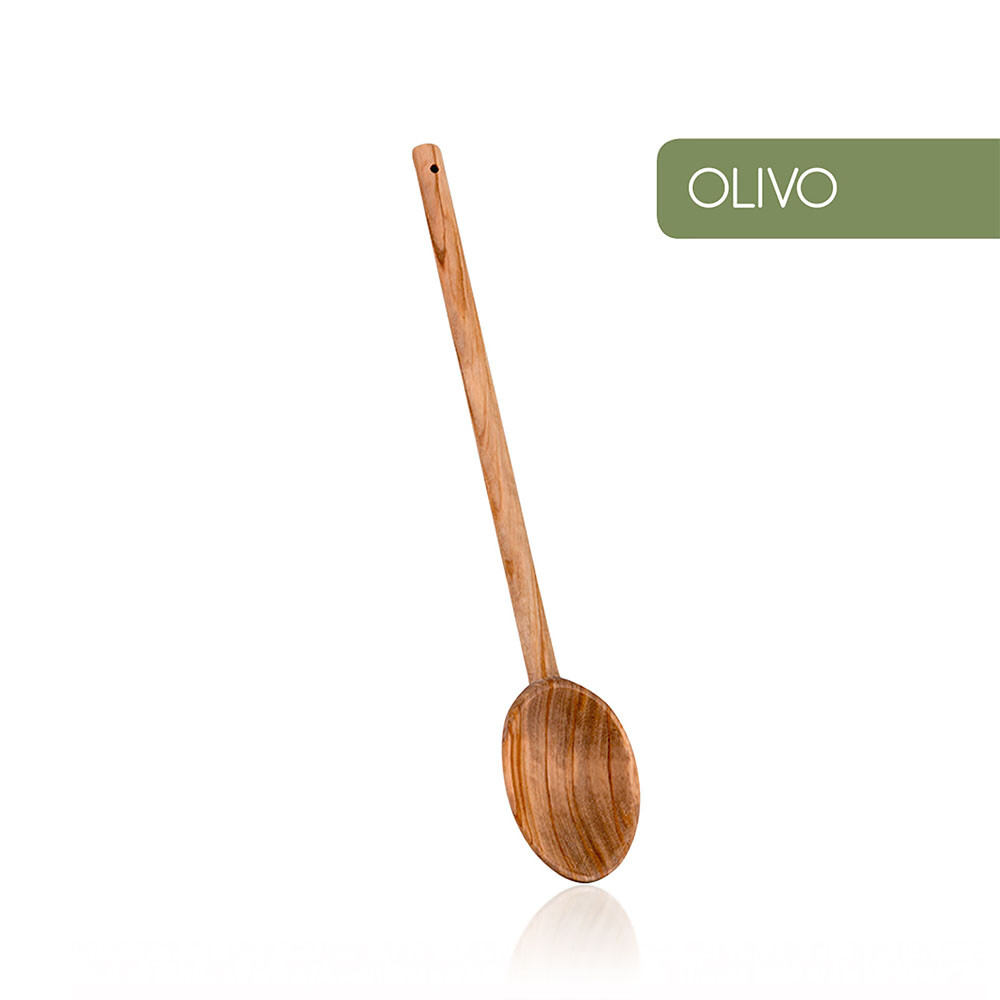 E3/75576 Cuchara Oval 30 Cms. Madera De Olivo 30 Cm Metaltex