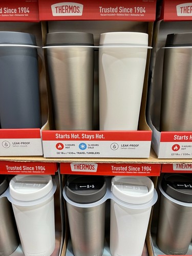 Thermoskanne Edelstahl 18 Unzen Vakuumisoliert Reisebecher 2er Pack Heiß oder Kalt - Bild 27 von 39