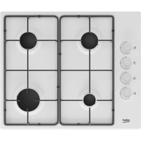 Beko HIBG64120SW Built In 61cm 4 Burners White Gas Hob