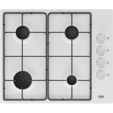 Beko HIBG64120SW Built In 61cm 4 Burners White Gas Hob
