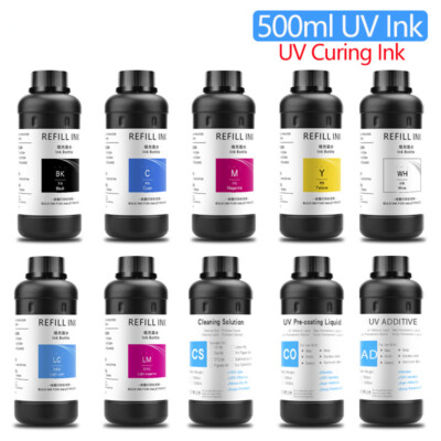LED UV Ink For Epson L800 L805 L1800 R290 R330 1390 1410 1500W DX5 DX7 Printer