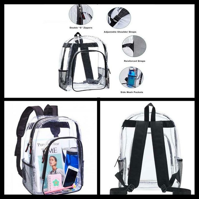 clear school bag
