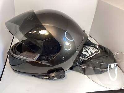 SHOEI GRAY RF-1000 Motorcycle Helmet M W/ Microphone + Clear Sheild +Bag READ | eBay SHOEI GRAY RF-1000 Motorcycle Helmet M W/ Microphone + Clear Sheild +Bag READ | eBay