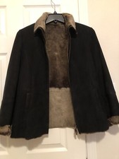 Fabulous Shearling Elements By Vakko Coat 100% Spanish Lamb Made In Turkey