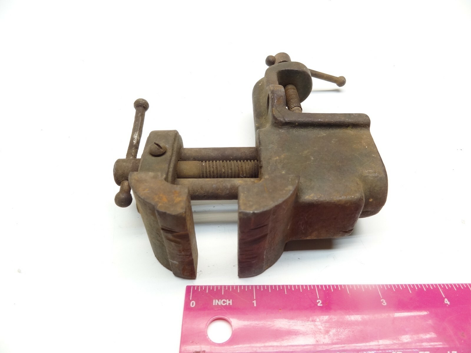 Rare Small Vintage Bench Vise Gunsmith Jeweler Clamp Hobby Table Vise