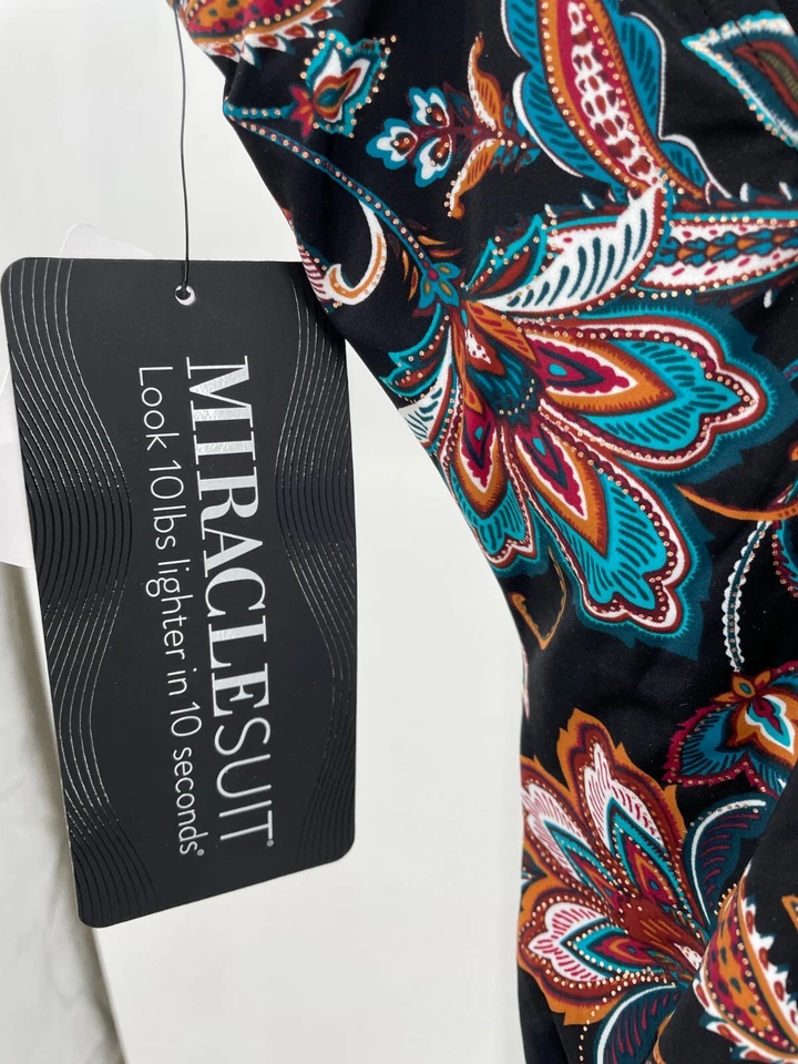 Traje de baño Miraclesuit para mujer sirena floral escocesa de una pieza 14 negro multi 6552517 Foto 3 de 4