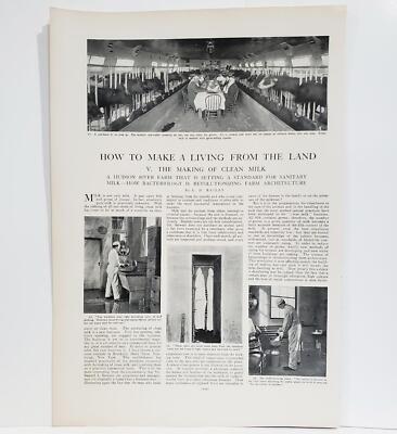 1904 Brookside Dairy Farm Newburgh NY Samuel L. Stewart L. H. Bailey Photo Pages