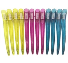 12pcs Transparent Sectioning Duckbill Hair Clips Styling Hairdressing 