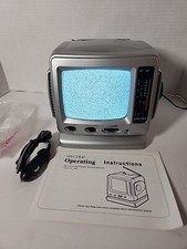 Spectra 5" Black White TV Portable AC/DC/12V Travel Retro Fun