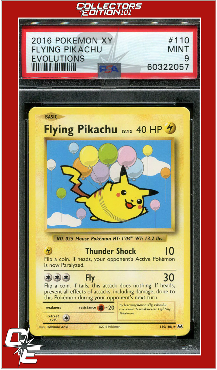 Evolutions 110 Flying Pikachu PSA 9 | eBay