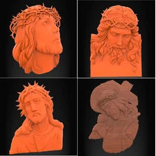 3D stl file relief JESUS for CNC router cnc machine milling