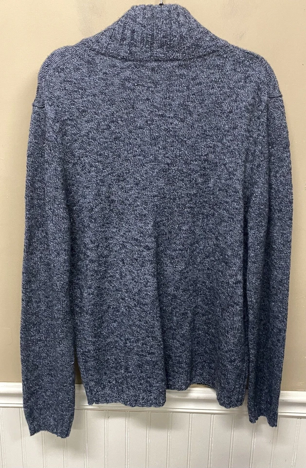 Express Design Studio Mens 1/2 Zip Gray Wool Blend Pull Over Sweater Size L NWT - Image 2 of 4