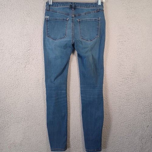 Rewash Girls Blue Jeans Size 5 Distressed #bemore Zip Button Soft Comfortable - Picture 8 of 15