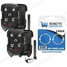 2 Shell Case For 2014 2015 2016 2017 GMC Yukon Keyless Entry Remote Car Key Fob