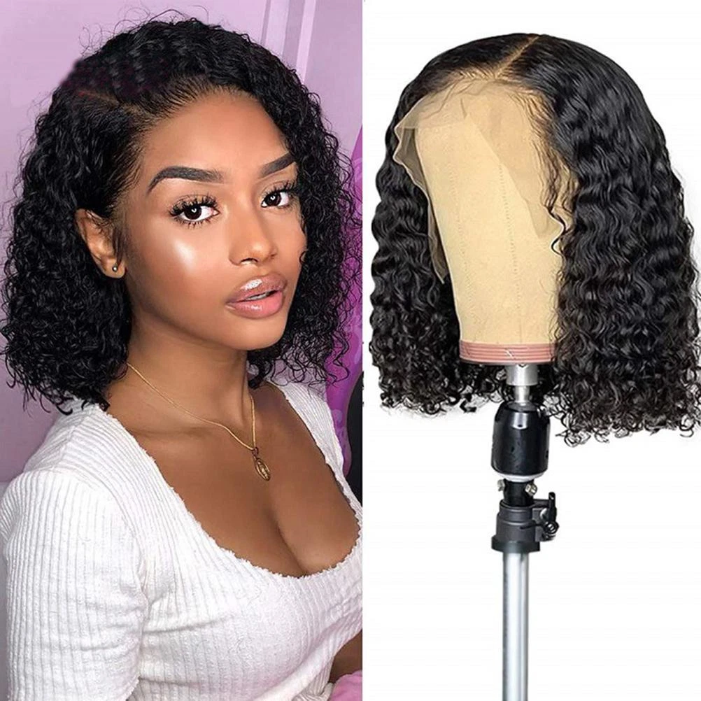 Women Short Straight Wavy Curly Wigs Blonde BOB Hair Full Wigs