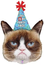 Grumpy Cat 36'' Betallic Balloon Birthday Party Decorations Supplies