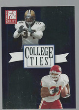 2002 Donruss Elite College Ties #CT20 Ricky Williams/Priest Holmes/1600 - FB