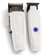 StyleCraft Limited Edition Saber II Clipper & Saber Trimmer Combo White - New