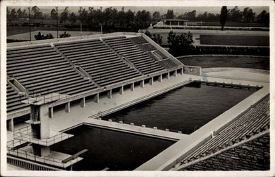 Ak Berlin Charlottenburg Westend, Reichssportfeld, Schwimmstadion - 5018545